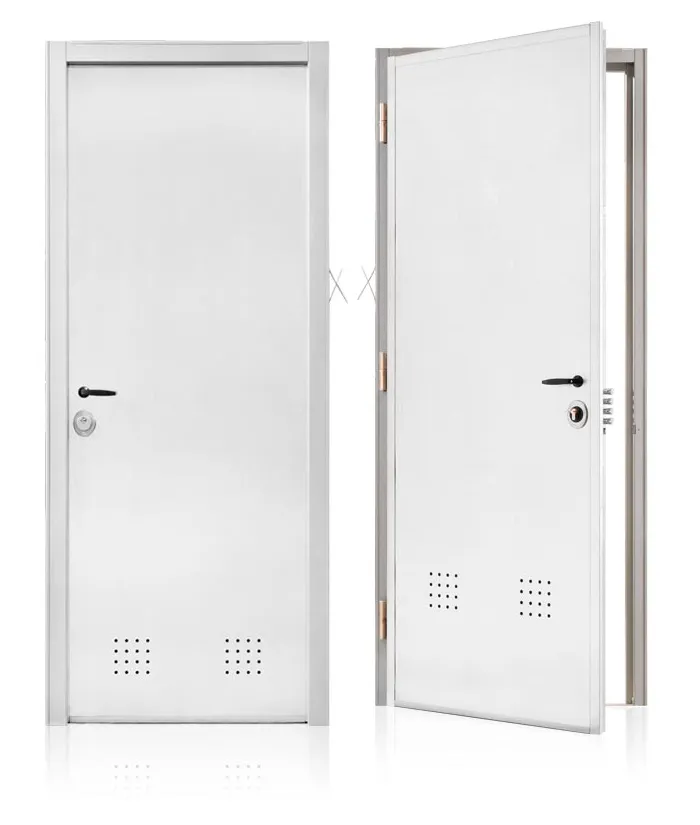 Puerta exterior para trastero blanca