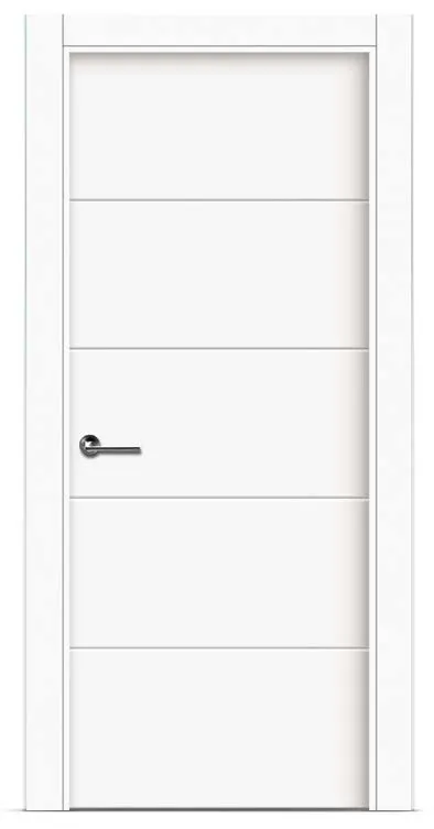 Puerta de madera lacada en blanco 1004