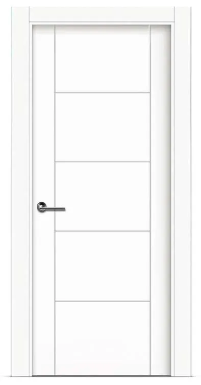 Puerta de madera lacada en blanco 1006