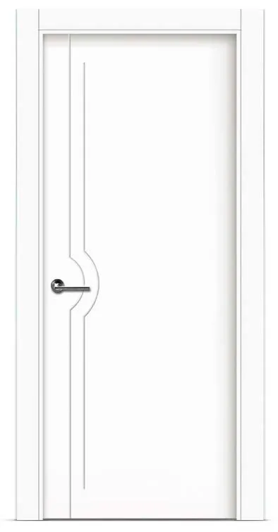 Puerta de madera lacada en blanco L1