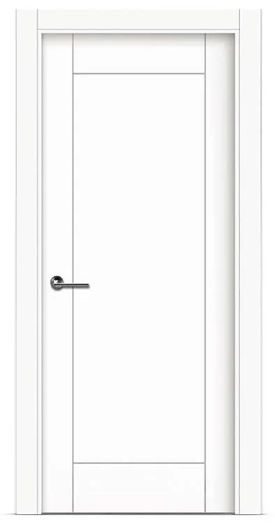 Puerta de madera lacada en blanco L2